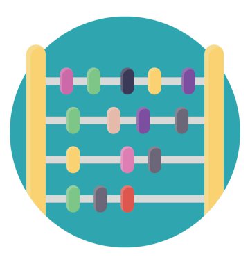 Sayma aracı, düz vektör simgesi tasarım hesaplama çerçeve,