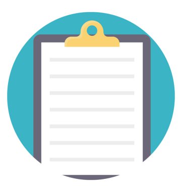 Pano belgenin düz vektör simgesi