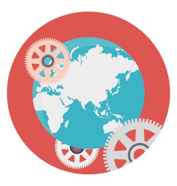 Hıristiyanlıkla küresel teknoloji dünya küre cog ile jant