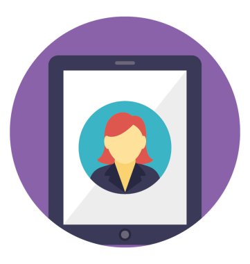 Android Avatar düz vektör simgesi