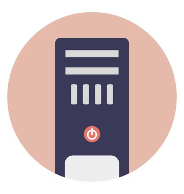 Bilgisayar sistemi, Cpu düz vektör simgesi