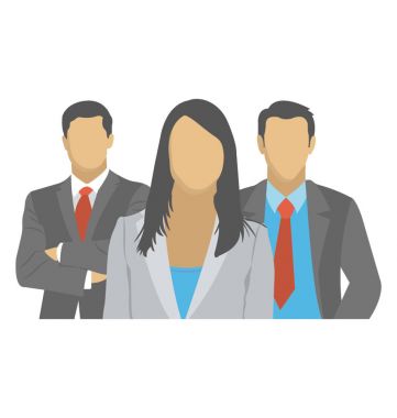 Bir grup insan birlikte ayakta düz simgesi