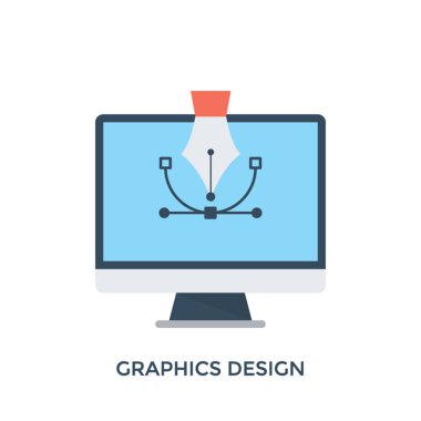 Düz tasarım modern vektör simgesi grafik tasarım
