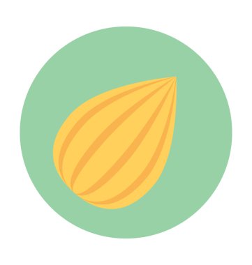 Kavun düz vektör simgesi