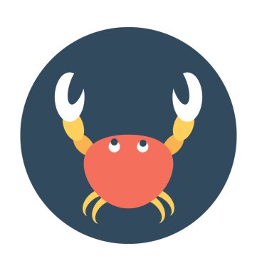  Istakoz düz vektör simgesi