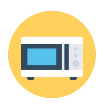 fırın düz vektör simgesi