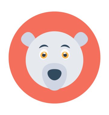 Düz vektör simge ayı