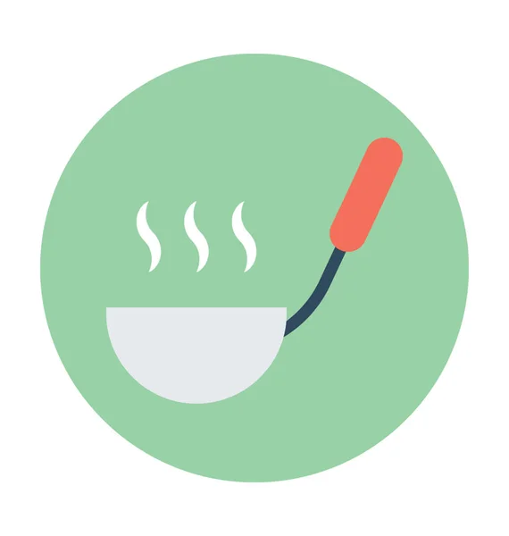 Ladle Flat Vector Icon — Stock Vector