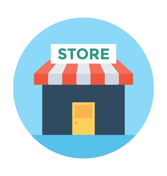 Winkel Vlakke Vector Pictogram — Stockvector