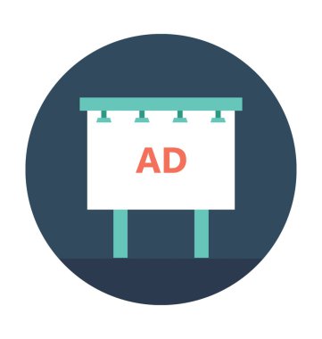 Reklam kurulu vektör simgesi