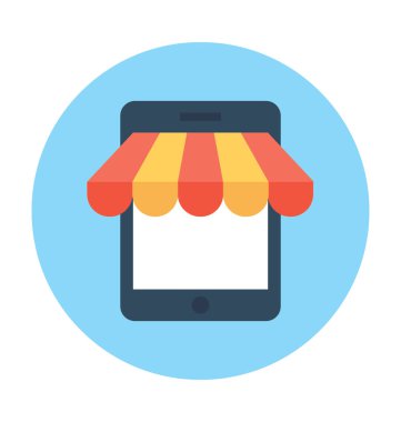 Alışveriş App vektör simgesi