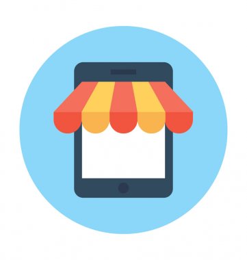 Alışveriş App vektör simgesi