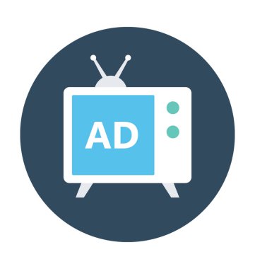 Ortam düz vektör simgesi