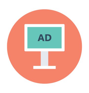 Reklam kurulu vektör simgesi