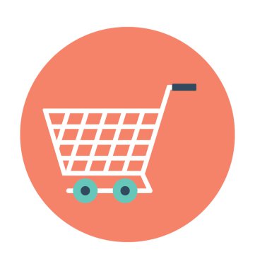 alışveriş arabası vektör simgesi