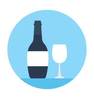 Şarap vektör simgesi