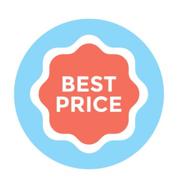 fiyat etiketi vektör simgesi