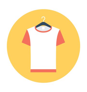 t gömlek vektör simgesi