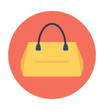Bayanlar çanta vektör simgesi