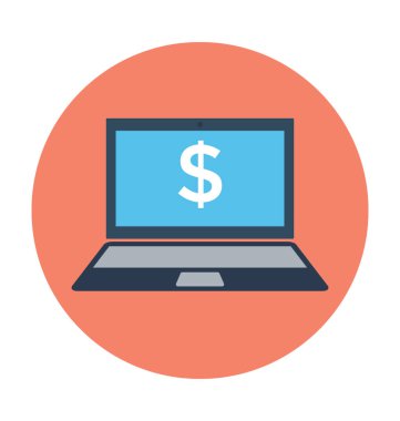 online kazanç vektör simgesi