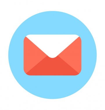 Alışveriş daire dairesel renkli vektör simgesi.