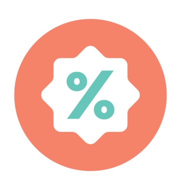 indirimli teklif vektör simgesi