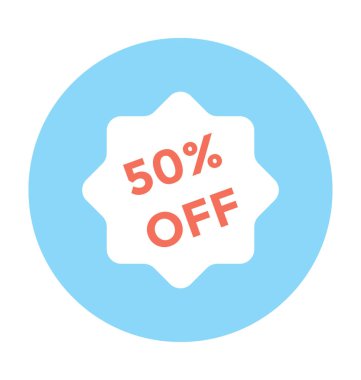 indirimli teklif vektör simgesi