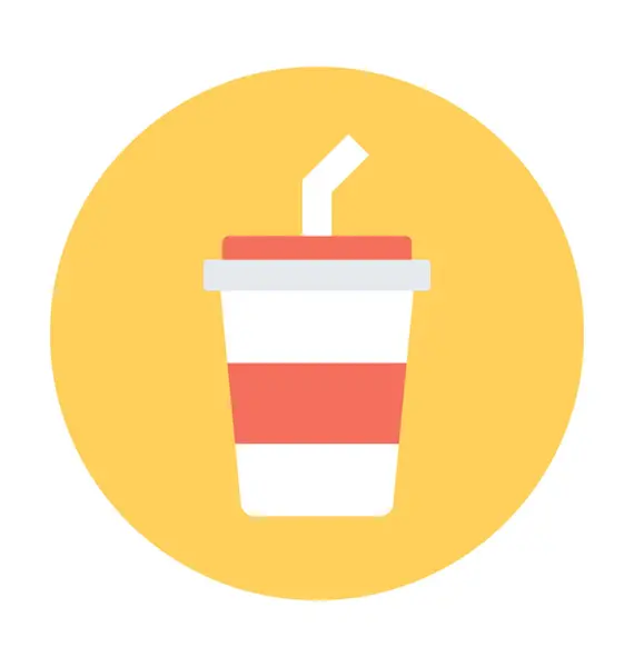 Vector de taza de jugo icono — Vector de stock