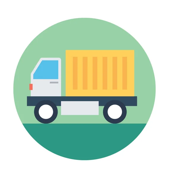 Ícone de vetor de caminhão logístico —  Vetores de Stock