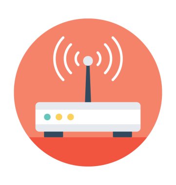 Wifi yönlendirici vektör simgesi