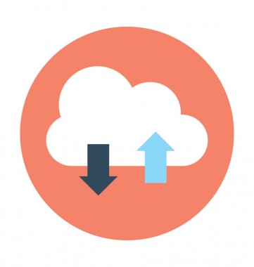 bulut ağ vektör simgesi