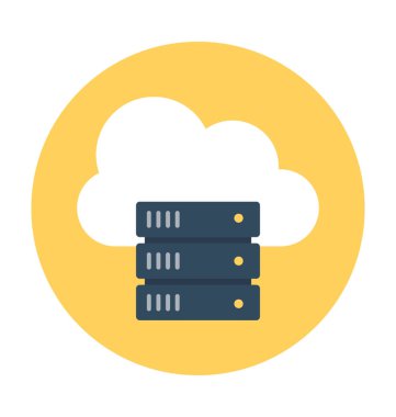 bulut sunucu vektör simgesi