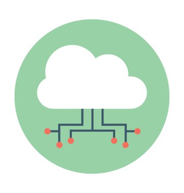Vektör simge paylaşımı bulut