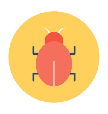 Internet hata düz vektör simgesi