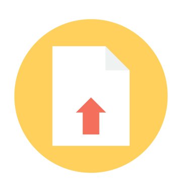 Dosya yükleme vektör simgesi