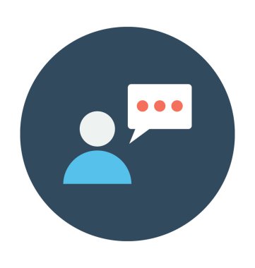 iletişim düz vektör simgesi