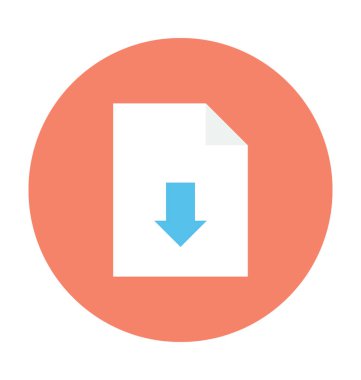 Download dosya vektör simge