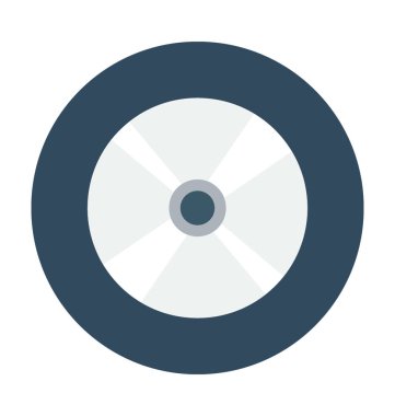 CD düz vektör simgesi