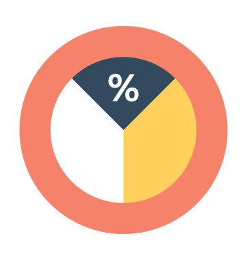 pasta grafiği vektör simgesi