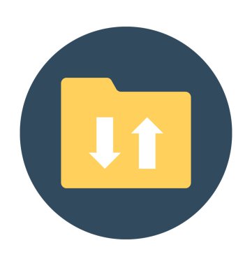 Klasör paylaşımı vektör simgesi