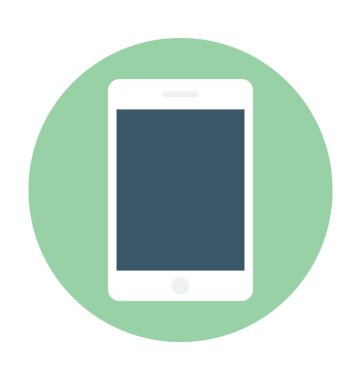 akıllı telefon düz vektör simgesi