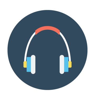 Kulaklıklar Düz Vektör Simgesi