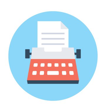 Daktilo vektör simgesi