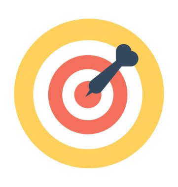 Bullseye vektör simgesi