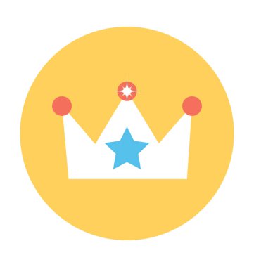 taç vektör simgesi