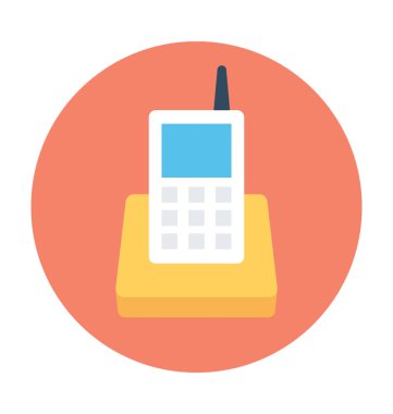 Telsiz telefon vektör simgesi