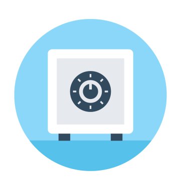 bank kasa vektör simgesi