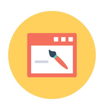 Web Editor vektör Icon