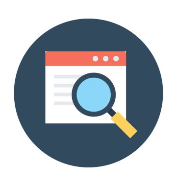 Arama Web vektör simgesi