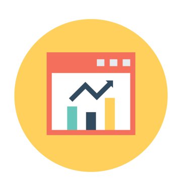 Grafik ekran vektör simgesi